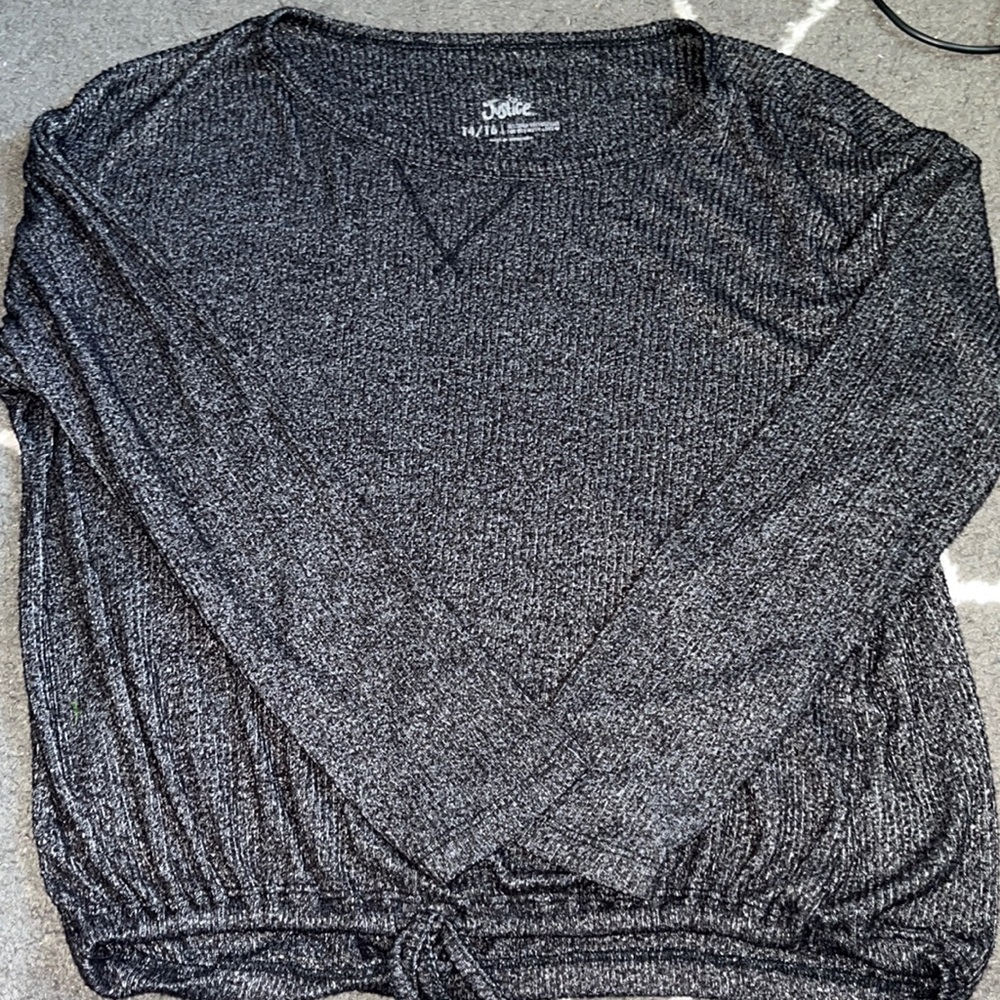 Justice grey sweater size 14/16
